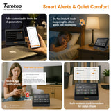 Temtop M100 2nd WiFi Air Quality Monitor – 7” Touch Screen Indoor CO2, PM2.5, PM10, TVOC, Temperature & Humidity Detector, Smart Multi-Room Air Analyzer with LoRa Expansion