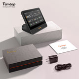 Temtop M100 2nd WiFi Air Quality Monitor – 7" Touch Screen Indoor CO2, PM2.5, PM10, TVOC, Temperature & Humidity Detector, Smart Multi-Room Air Analyzer with LoRa Expansion
