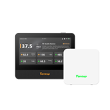 Temtop M100 2nd WiFi Air Quality Monitor – 7” Touch Screen Indoor CO2, PM2.5, PM10, TVOC, Temperature & Humidity Detector, Smart Multi-Room Air Analyzer with LoRa Expansion