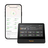 (Pre-order) Temtop M100 2nd WiFi Air Quality Monitor – 7” Touch Screen Indoor CO2, PM2.5, PM10, TVOC, Temperature & Humidity Detector, Smart Multi-Room Air Analyzer with LoRa Expansion