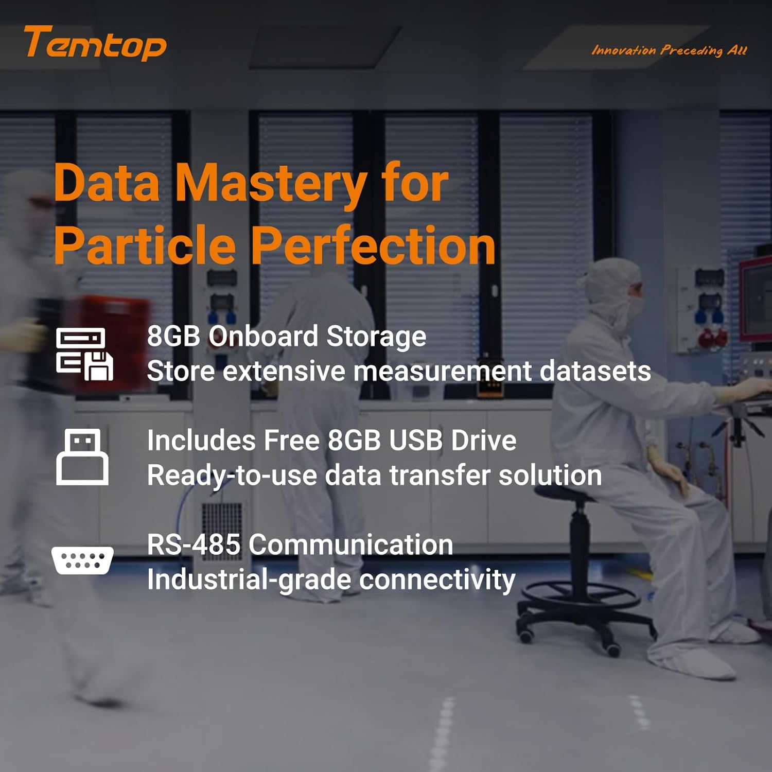 Temtop Aerosol Dust Monitor Handheld PM Sensor PM1.0, PM2.5, PM4.0, PM10,TSP PMD 351