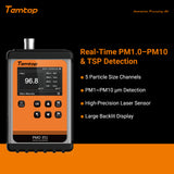 Temtop Aerosol Dust Monitor Handheld PM Sensor PM1.0, PM2.5, PM4.0, PM10,TSP PMD 351