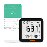 Temtop 3 in 1 CO2 Monitor C10 2nd Indoor Air Quality Monitor For Temperature, Humidity and CO2