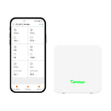 Temtop Air Quality Monitor P2, PM2.5, PM10, CO₂, Temp & Humidity Detector for Home/Office | Accurate PM2.5, CO₂, AQI Readings Bluetooth App - Temtop