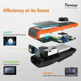 Temtop Air Quality Monitor Professional PM2.5 PM10 Particle Counter, Formaldehyde, Temperature, Humidity, AQI Tester for Indoor/Outdoor Air Pollution Detection w/Data Export, LKC - 1000S 2nd - Temtop