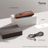 Temtop Air Quality Monitor Professional PM2.5 PM10 Particle Counter, Formaldehyde, Temperature, Humidity, AQI Tester for Indoor/Outdoor Air Pollution Detection w/Data Export, LKC - 1000S 2nd - Temtop