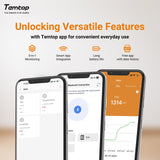 Temtop C1+ CO2 Monitor Indoor Air Quality Monitor for CO2, Temperature and Humidity with App and Data History - Temtop