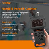 Temtop Handheld Particle Counter Particulate Monitor PM2.5, PM10, TSP, Temp & Humidity Detector, Porfessional Air Particle Counter - Temtop