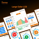 Temtop LKC - 1000C Portable CO Detector with TFT Color LCD Screen, USB Data Export, Calibration, and Adjustable Alarm Threshold - Temtop