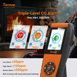 Temtop LKC - 1000C Portable CO Detector with TFT Color LCD Screen, USB Data Export, Calibration, and Adjustable Alarm Threshold - Temtop