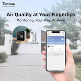 Temtop M10i WiFi Air Quality Monitor AQI Monitor Meter for PM2.5 AQI TVOC HCHO Formaldehyde Detector Real Time Recording - Temtop