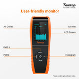 Temtop P600 Handheld PM2.5 PM10 Air Quality Monitor with Histogram - Temtop