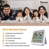 Temtop T1 - SE Indoor Thermometer Hygrometer – Digital Room Temperature and Humidity Monitor with Comfort Indicator, ℃/℉ Switch, for Home, Office, Nursery - Temtop