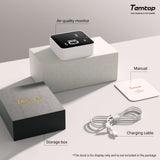 Temtop M10 Air Quality Tester AQI PM2.5 Rechargeable Monitor TVOC HCHO Real Time Monitor - Temtop