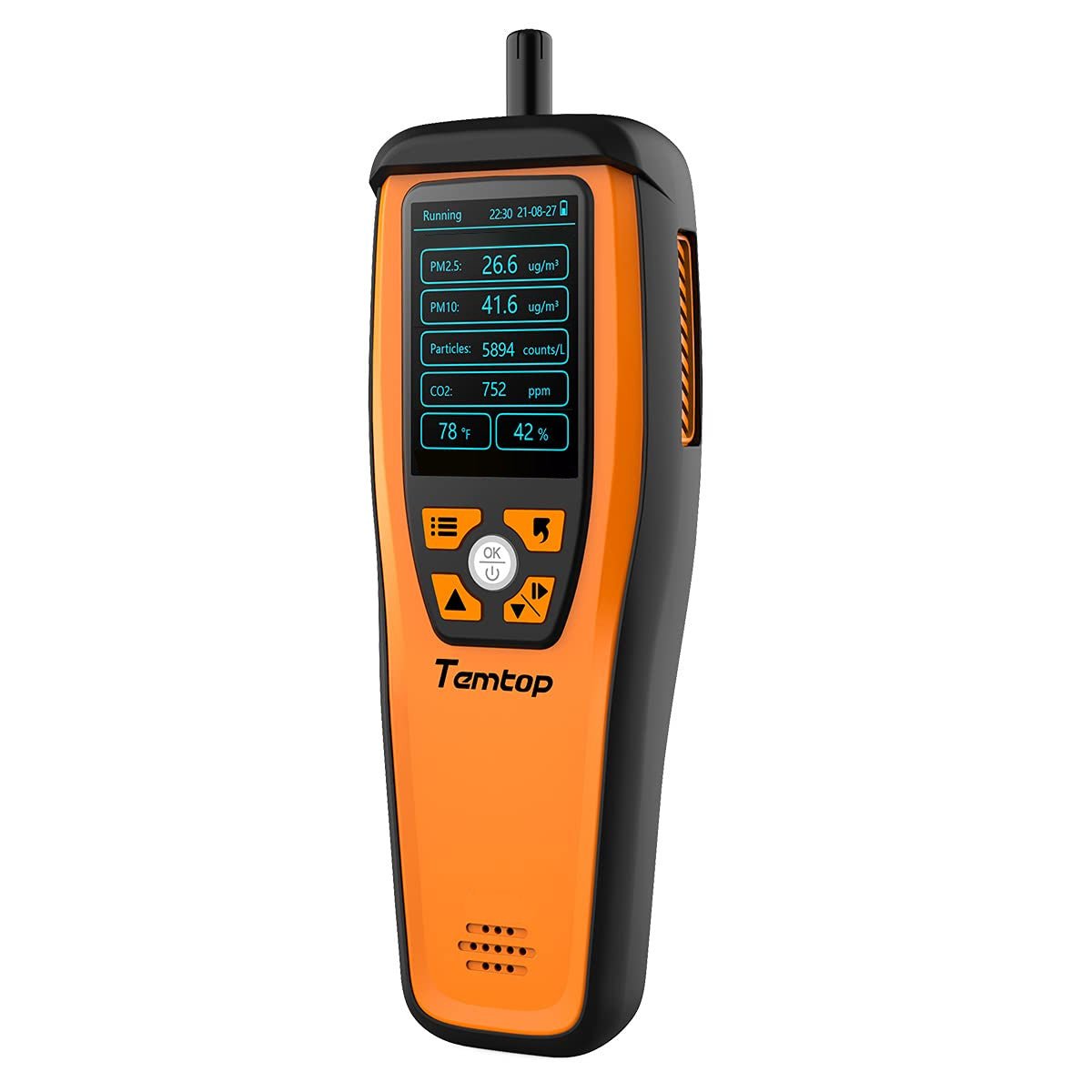 Temtop M2000C 2nd CO2 Meter with Zero Calibration Function PM2.5 PM10 and Export data - Temtop